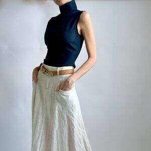 Theyskens' Theory Grey 100% Silk Skirt Size 34/XS/0